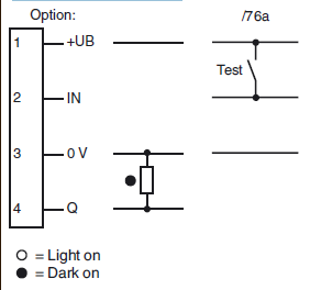 Electrical Connection โฟโต้สวิตช์แบบทรงสี่เหลี่ยม รุ่น M7