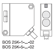Sicherheitshinweise โฟโต้สวิตช์แบบทรงสี่เหลี่ยม รุ่น BOS 25K Series